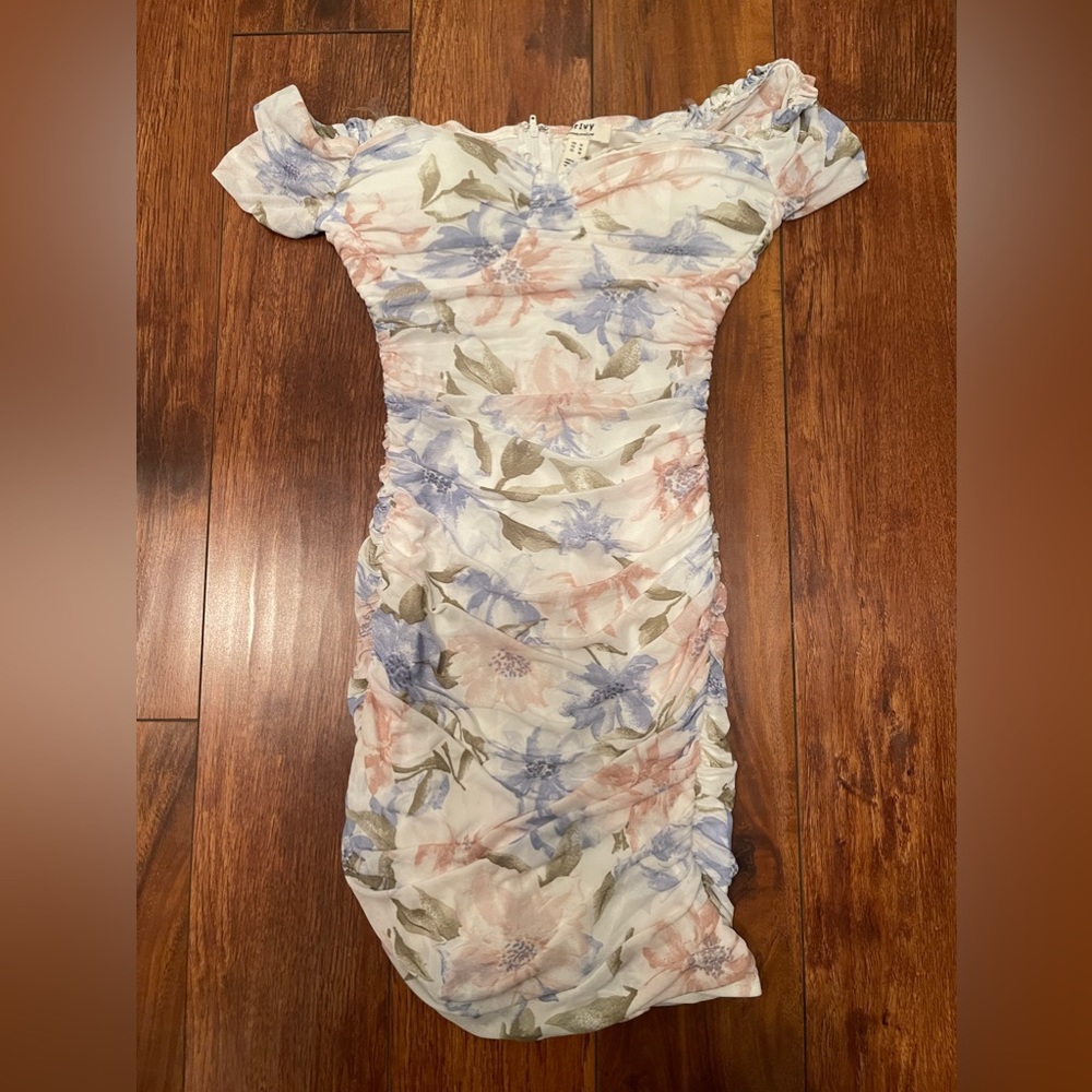 Floral mini dress size M